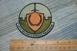 Usaf 127th Security Forces Squadron 127 Sfs Ocp Patch H&l Mi Ang Air Guard