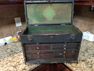 Rare Vintage H Gerstner & Sons 41a 7 Drawer Machinists Chest No Key Circa 1915
