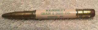 Kennett Grain & Seed Bullet Pencil Advertiser 1951 Missouri Phone Ab - 25