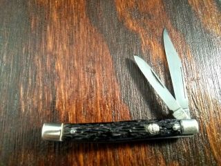 Vintage Imperial Crown Pen Folding Pocket Knife Made In Usa