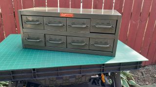 Equipto 8 Drawer Unit Metal Parts Cabinet (11 " Deep Drawers)