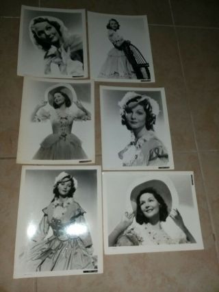 6 Elizabeth Allen Vintage 8 X 10 Black & Movie Press Photos Ds 494