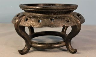 Vintage Chinese Wooden Carved Stand For Display For Vase Bowl Jar