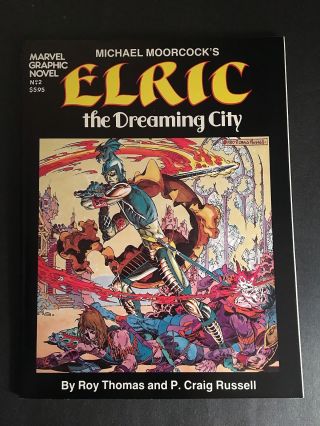Marvel Graphic Novel 2 Elric 1st Print 9.  8 Nm - Mt White Pages