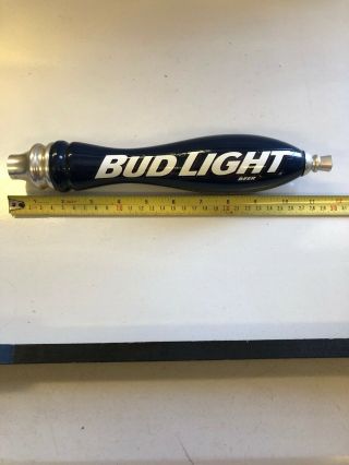 Bud Light Beer Plastic Tap Handle 12 " Two Sided Ms