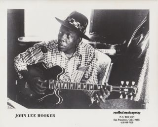 Vintage Press Photograph John Lee Hooker - Rosebud Music Photo