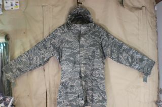 Abu Tiger Stripe Camo Improved Rain Suit Parka / Jacket Small
