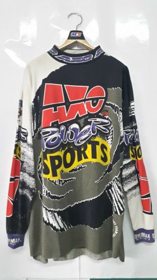 Vintage Motocross Axo Power Sports Team Issue 1994 - 95 Long Sleeve T - Shirt Sizexl