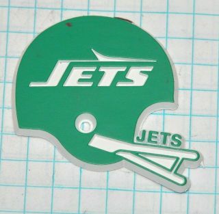 Vintage York Jets Football Team Logo Helmet Rubber Refrigerator Magnet 1