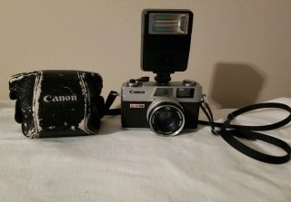Canon G - Iii Canonet Ql17 Vtg 35mm Camera Case Flash Parts