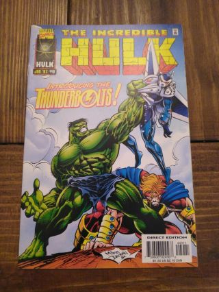 The Incredible Hulk 449,  Nm,  Marvel Comics,  First Appearance Of Thunderbolts