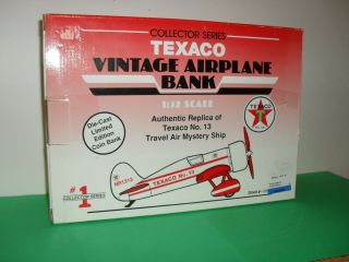 1929 Texaco Vintage Airplane No 13 Mystery Ship Bank