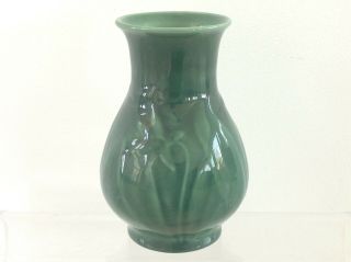 Antique Rookwood Pottery Vase 6830 Floral Arts Crafts Jade Green Rare Vtg 1951