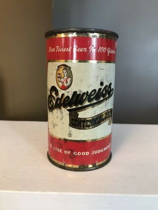 Edelweiss Centennial Brew Flat Top Beer Can L1425