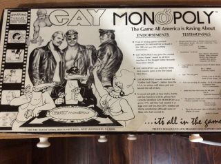 GAY MONOPOLY Parker Sisters A Celebration Of Gay Life Vintage 1983 Rare Game 3