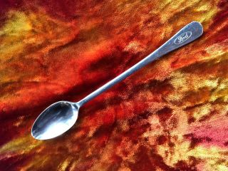 Vintage Ford Motor Company Dining Stainless Iced Tea Spoon Oneidacraft