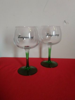 Tanqueray Limited Edition Green Stem Gin / Cocktail Balloon Glass,  Set Of 2
