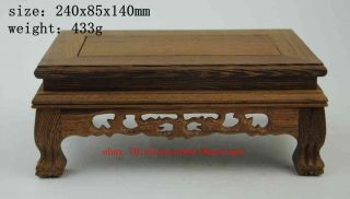 Chinese Old Suanzhi Wood Hand Carving Bench Modelling Wooden Support Nr C01