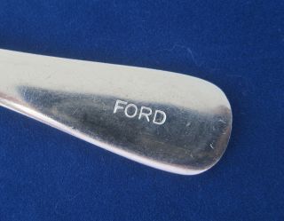 Vintage FORD MOTOR COMPANY Dining Room Stainless Flatware Block SOUP SPOON Atlas 3
