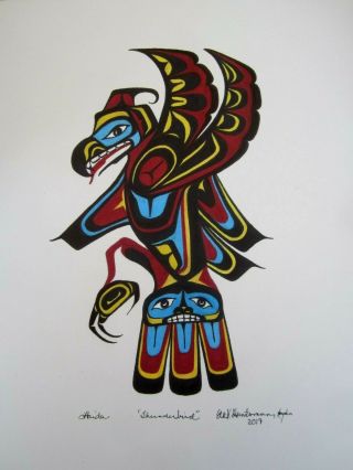 Northwest Coast Art - Kwakuitl Thunderbird Tribal - Painting
