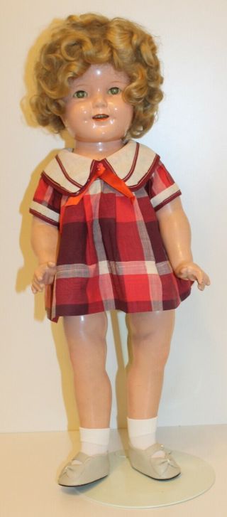 Vintage 1930s/40 Shirley Temple Doll Composition 18 " Sleep Eyes All
