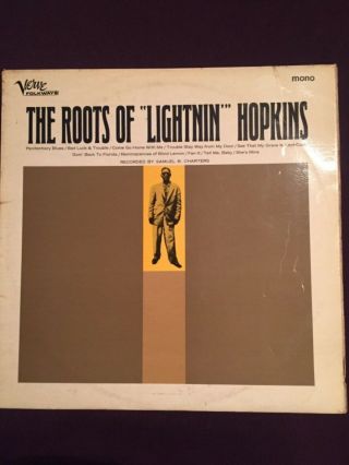 The Roots Of “lightnin” Hopkins,  Rare 1965 Verve Mono Vlp5003,  Uk Press