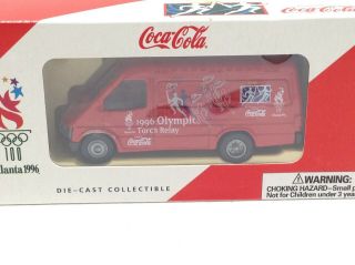 1996 Atlanta Olympic Torch Relay Coca Cola Die Cast Van Lledo