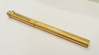 Cartier Vendome Oval Gold Plated Ballpoint Pen Vintage And Rare (part Or Repa)