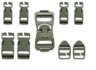 Army Foliage Green Acu Molle Repair Buckle Set For Rucksack & Assault Pack