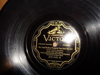 Victor Scroll 78/harry Macdonough And His Orchestra/e