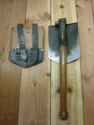 Vintage 1969 Us Military Folding Shovel Pick Axe And Sheath,  5120 12 - 121 1532