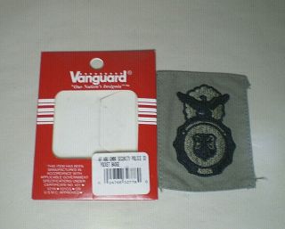 AIR FORCE EMBROIDERED SECURITY POLICE ID POCKET BADGE - IN PACKAGE 2
