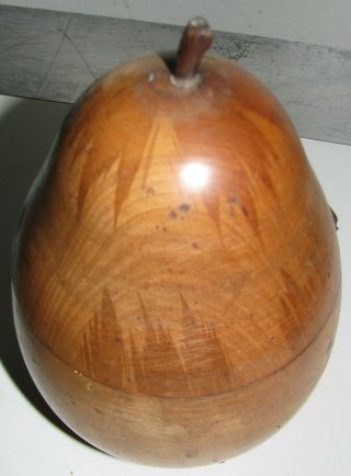 Rare Antique 19th Century Pear Shaped Wooden Tea Caddy