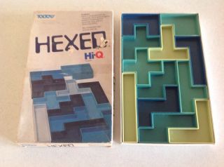 Toltoys Hexed Hi - Q Board Game Puzzle For One Solitaire Vintage Retro