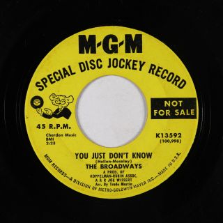 Northern Soul 45 - Broadways - You Just Don 