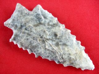 Fine Authentic 3 1/4 inch Alabama Kirk Stemmed Point Indian Arrowheads 3