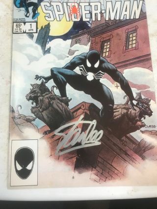 Web Of Spiderman 1 Near 1984 Signed Stan Lee