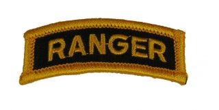 Us Army Ranger Rocker Tab Patch Black Gold Lead The Way Soldier