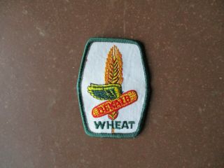Vintage Dekalb Seed Corn Wheat Hat Patch