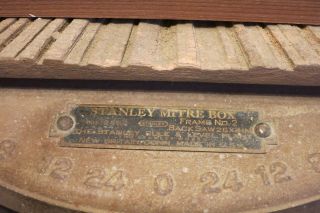 Vintage ANTIQUE STANLEY MITRE BOX No.  246 With Frame No.  2 & 25 