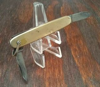 VINTAGE FIRST NATIONAL LIFE INSURANCE CO.  ADVERTISING WATCH FOB POCKET KNIFE 2