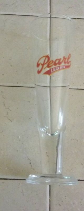 Pearl Lager Beer 12 Oz.  Stemmed - Heavy Base - Tapered Pilsner Style Glass