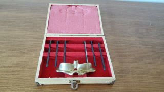 Amt Router Plane Kit With Box And 6 Cutters Of Different Profile