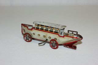 Vintage Distler German Tin Litho Wind Up Penny Toy Boat Must L@@K 3