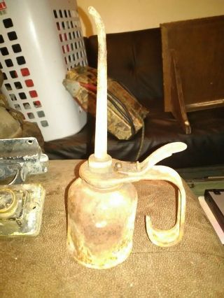 Antique Vintage Eagle Pump Oiler Auto Tool Vintage Oil Can Old