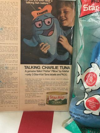 1960 Charlie Tuna By Mattel Seal Pull String Not Comes With Advertisemen 2
