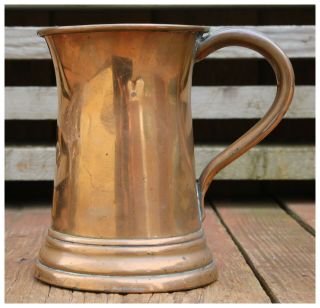 Antique Copper/brass ¾ Pint Tankard.