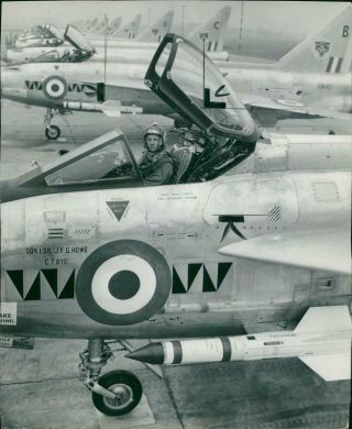Vintage Photograph Of Lightning Strike On Aircraft: