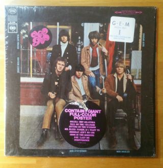 Nm Moby Grape S/t Finger Lp 1967 Poster In Shrink Hype Stereo 1a/1b Pressing