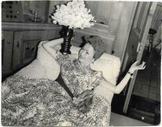 Constance Bennett Classic Movie Actress Vintage Found Photo Bw Snapshot 99 13 B